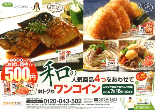 2014年6月折り込みチラシ